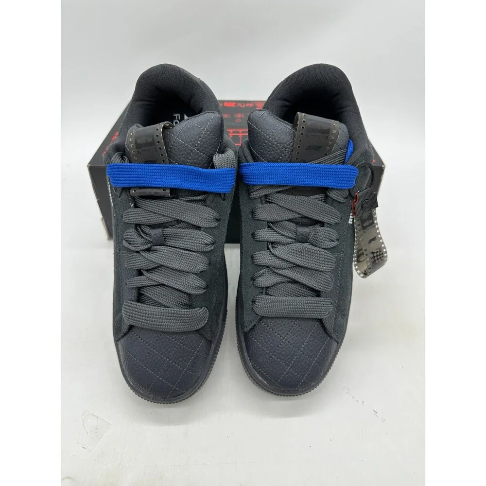Puma Suede XL F1 Men's Size 13 Black Blue Leather Athletic Shoes 308656 02